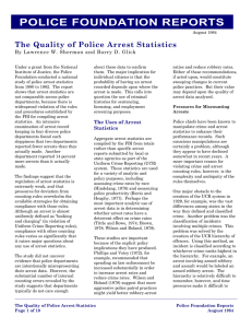 The Quality of Police Arrest Statistics