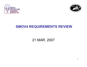 SMOV4 REQUIREMENTS REVIEW 21 MAR. 2007 1 HST