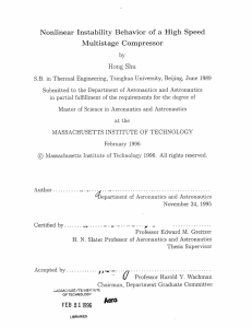 Nonlinear  Instability  Behavior  of  a ... Multistage  Compressor Hong  Shu