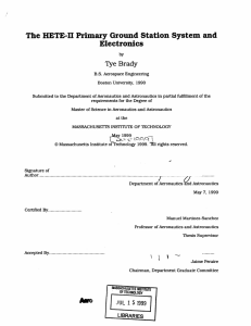 The  HETE-II Primary Ground Station System  and Electronics Tye Brady