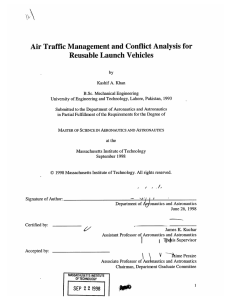 Air Traffic Management  and Conflict  Analysis  for