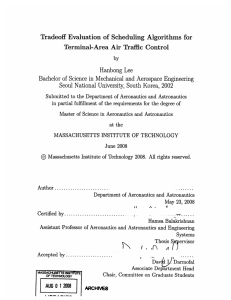 Tradeoff  Evaluation  of  Scheduling  Algorithms ... Terminal-Area  Air  Traffic  Control