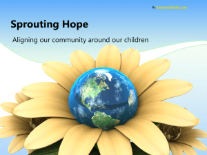 Sprouting Hope Aligning our community around our children  PresenterMedia.com