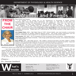 For Alumni and Friends FROM
