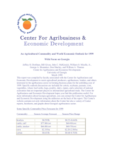 An Agricultural Commodity and World Economic Outlook for 1999