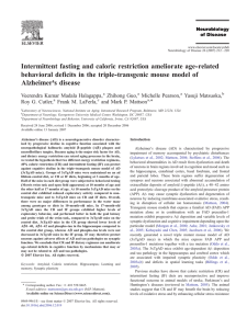 Intermittent fasting and caloric restriction ameliorate age-related