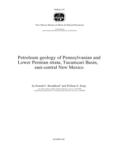 Petroleum geology of Pennsylvanian and Lower Permian strata, Tucumcari Basin,