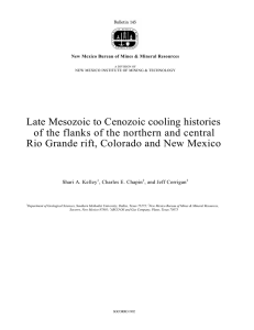 Late Mesozoic to Cenozoic cooling histories