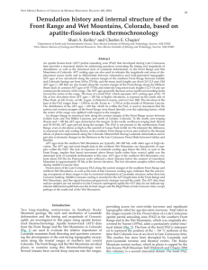 Denudation history and internal structure of the Front Range and Wet Mountains, Colorado, based on apatite­fission­track thermochronology