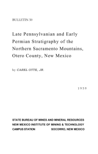 Late Pennsylvanian and Early Permian Stratigraphy of the Northern Sacramento Mountains,