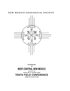 WEST-CENTRAL NEW MEXICO TENTH FIELD CONFERENCE Guidebook