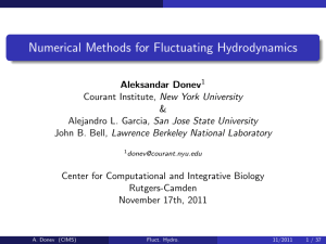 Numerical Methods for Fluctuating Hydrodynamics