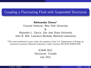 Coupling a Fluctuating Fluid with Suspended Structures