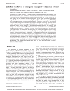 Statistical mechanics of strong and weak point vortices in a... Oliver Bu¨hler