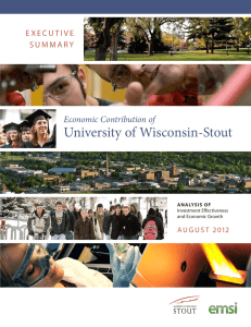 University of Wisconsin-Stout Economic Contribution of