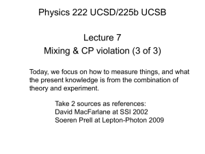 Physics 222 UCSD/225b UCSB Lecture 7