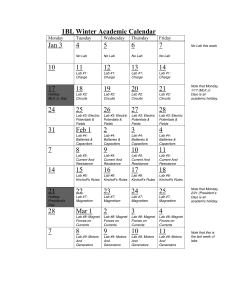 1BL Winter Academic Calendar 5 6 7
