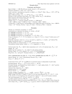 PHYSICS 4A Prof: Kim Griest (last updated: 3/17/13) Formula sheet Constants and Factors