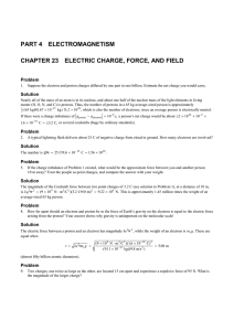 PART 4  ELECTROMAGNETISM Problem