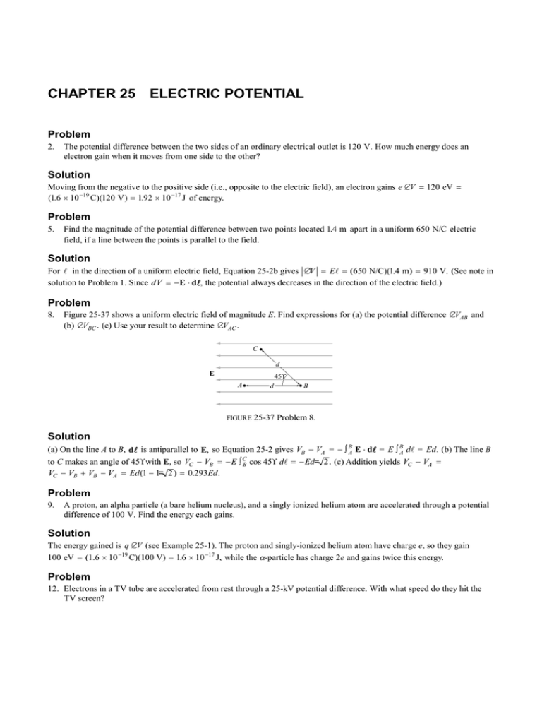 Solved (10%) Problem 3: A charge q is accelerated from rest