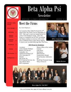 Beta Alpha Psi Meet the Firms Newsletter