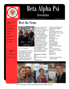 Beta Alpha Psi Meet the Firms Newsletter