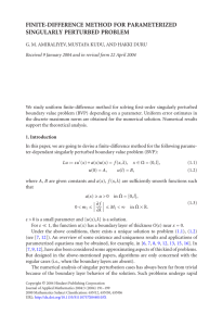 FINITE-DIFFERENCE METHOD FOR PARAMETERIZED SINGULARLY PERTURBED PROBLEM