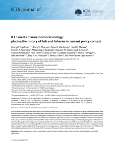 ICES meets marine historical ecology: