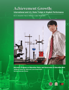 Achievement Growth: N E International and U.S. State Trends in Student Performance