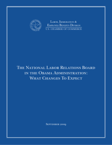 The National Labor Relations Board in the Obama Administration: September 2009