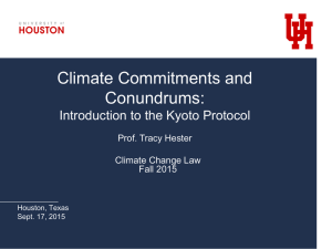 Climate Commitments and Conundrums:  Prof. Tracy Hester