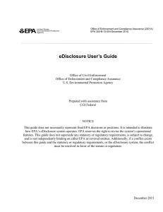 eDisclosure User’s Guide