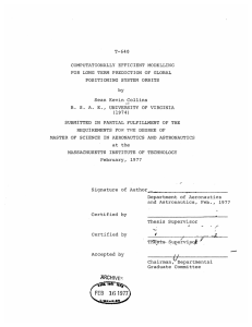 T-640 COMPUTATIONALLY EFFICIENT MODELLING POSITIONING  SYSTEM ORBITS