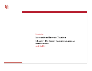 International Income Taxation Chapter  13: D I A