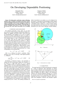 On Developing Dependable Positioning Christophe Pitrey Francoise Sailhan