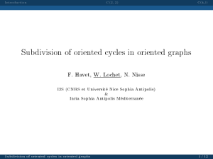 Subdivision of oriented cycles in oriented graphs &amp;