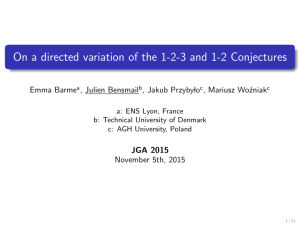 On a directed variation of the 1-2-3 and 1-2 Conjectures