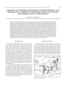 GEOLOGY AND MINERAL RESOURCES OF THE NORTHERN TUSAS MOUNTAINS 379