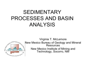 SEDIMENTARY PROCESSES AND BASIN ANALYSIS