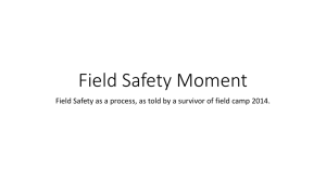 Field Safety Moment
