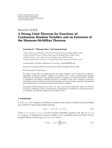 Hindawi Publishing Corporation Journal of Applied Mathematics Volume 2008, Article ID 639145, pages