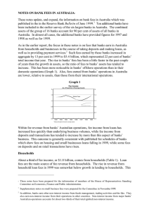 NOTES ON BANK FEES IN AUSTRALIA Bulletin Ten additional banks have