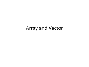 Array and Vector