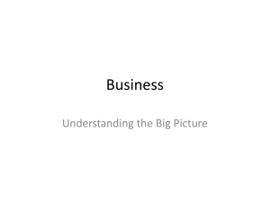 Business Understanding the Big Picture
