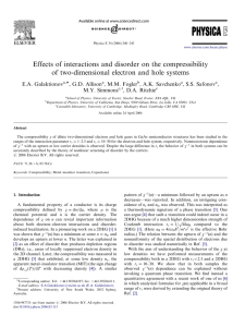 Effects of interactions and disorder on the compressibility