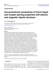Unconventional symmetries of Fermi liquid and Cooper pairing properties with electric