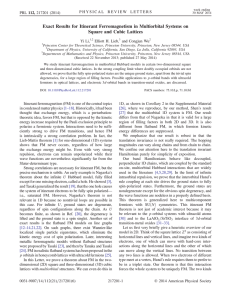 Exact Results for Itinerant Ferromagnetism in Multiorbital Systems on Yi Li,