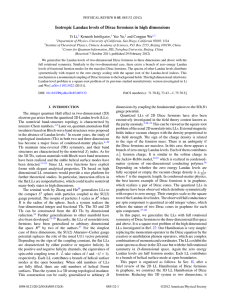Isotropic Landau levels of Dirac fermions in high dimensions Yi Li,