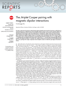 J-triplet Cooper pairing with The magnetic dipolar interactions