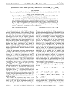 Quantitative Test of SO(5) Symmetry in the Vortex State of... Ce CuO Han-Dong Chen